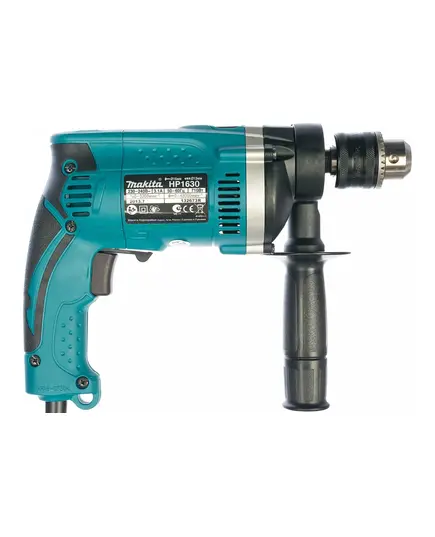 Дрель ударная MAKITA HP 1630, 710 Вт, ЗВП-13 мм, 0-3200 об\м, 2.1 кг, кор, AL редуктор, изображение 2