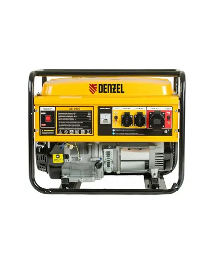 Электростанция бензиновая DENZEL GE-6900, 5,5 кВт, 220В/50Гц, 25 л, ручной старт, изображение 3