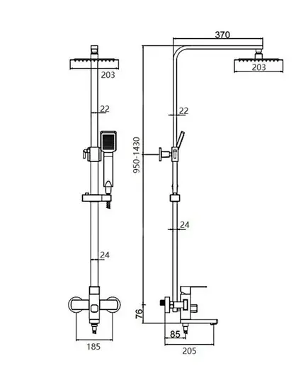 Тропический душ ZEGOR LEB16-A123YB, изображение 4