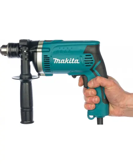 Дрель ударная MAKITA HP 1630, 710 Вт, ЗВП-13 мм, 0-3200 об\м, 2.1 кг, кор, AL редуктор, изображение 3