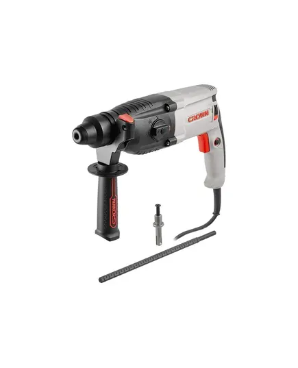 Перфоратор CROWN CT18108 BMC, 800 Вт, SDS-Plus, 3.4 Дж, 0-5300 уд/мин, 0-1200 об/мин, 2.7 кг, кейс, изображение 6