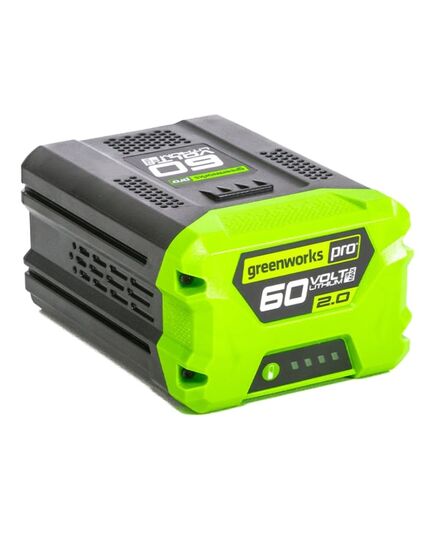 Аккумулятор GREENWORKS G60B2, 60 В, 2 Ач, Li-ion, время зарядки 60 мин (до -20°С), изображение 5