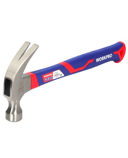 Молоток-гвоздодер WORKPRO фиберглас. рукоятка 560 г, изображение 4