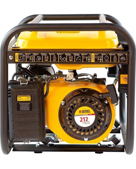 Электростанция бензиновая DENZEL PS-25, 2.5 кВт, 230 В, 15 л, ручной стартер, изображение 3