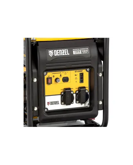 Электростанция бензиновая DENZEL GT-3500iF инверторная, 3.5 кВт, 230 В, открытый корпус, ручной старт, изображение 9