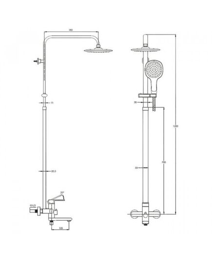 Тропический душ ZEGOR PUD16-A045, изображение 2