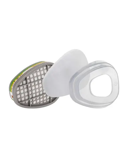 Фильтр JETA SAFETY 6541, противогазовый для защиты от органических, неорганических, кислых газов и аммиака класса A1B1E1K1 (2 шт), изображение 2 от магазина Планета Инструмент Фильтр JETA SAFETY 6541, противогазовый для защиты от органических, неорганических, кислых газов и аммиака класса A1B1E1K1 (2 шт), изображение 2