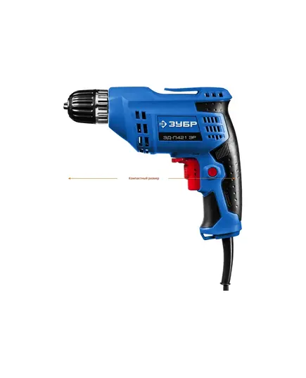 Дрель ЗУБР ЗД-П421 ЭР «ПРОФЕССИОНАЛ», 420 Вт, БЗП 10 мм, 0-3300 об/мин, 1.3 кг, изображение 2