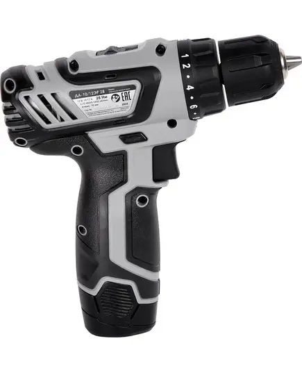 Аккумуляторный шуруповерт ИНТЕРСКОЛ ДА-10/12ЭР 28 ПРОМО 1*2А/ч, картон, изображение 3