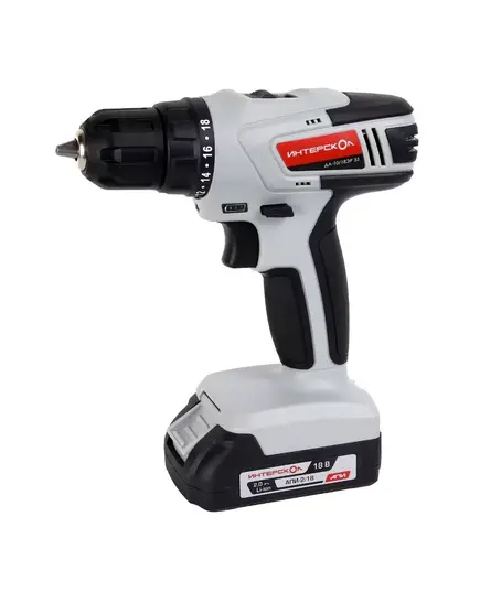 Аккумуляторный шуруповерт ИНТЕРСКОЛ ДА-10/18ЭР 35 ПРОМО