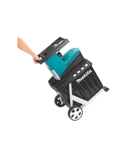 Измельчитель садовый MAKITA UD2500, 2,5 кВт, ⌀ до 45 мм, фреза 40 об/мин, контейнер 67 л, колеса для транспортировки, изображение 8