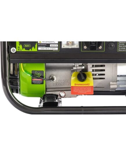 Электростанция бензиновая СИБРТЕХ БС-1200, 1 кВт, 230 В, 4-х такт., 5,5 л, ручной стартер, изображение 10