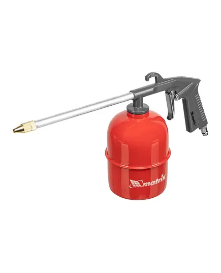 Набор пневмоинструмента Matrix, 5 предметов, быстросъемное соед., краскорасп. с нижним бачком, изображение 3