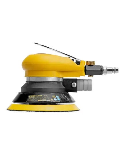 Эксцентриковая шлифовальная машина Denzel EPG125, 125 мм, 9000 об/мин, 5 мм, 113 л/мин, изображение 5