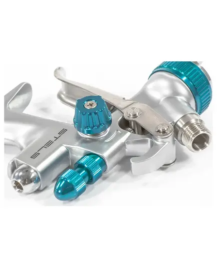 Краскораспылитель пневм. STELS AG 901 LVMP, профессиональный, гравитационного  типа, сопла 1.3 мм и 1.1 мм, изображение 7