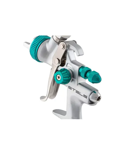 Краскораспылитель пневм. STELS AG 901 LVMP, профессиональный, гравитационного  типа, сопла 1.3 мм и 1.1 мм, изображение 6