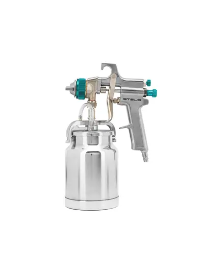 Краскораспылитель пневм. STELS AS 702 НP, профессиональный, всасывающего типа, сопла 1.8 и 2.0 мм, изображение 3