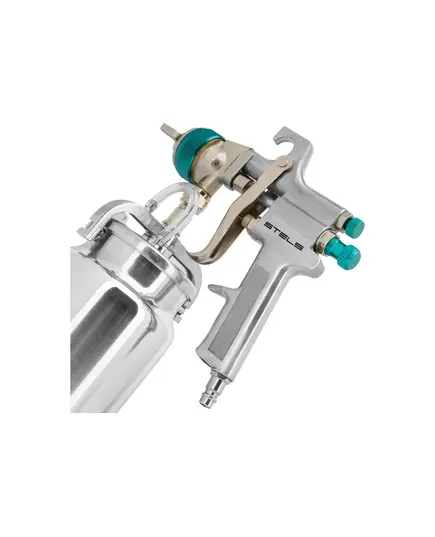 Краскораспылитель пневм. STELS AS 702 НP, профессиональный, всасывающего типа, сопла 1.8 и 2.0 мм, изображение 5