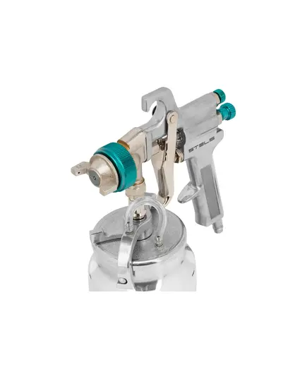 Краскораспылитель пневм. STELS AS 702 НP, профессиональный, всасывающего типа, сопла 1.8 и 2.0 мм, изображение 4