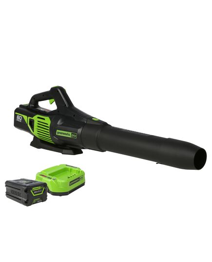 Акк. воздуходувное устройство GREENWORKS GD60ABK4 60V, бесщеточный, АКБ 4 Ач и ЗУ, изображение 11