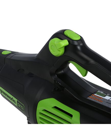 Акк. воздуходувное устройство GREENWORKS GD60ABK4 60V, бесщеточный, АКБ 4 Ач и ЗУ, изображение 7