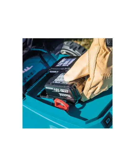 Акк. газонокосилка самоходная MAKITA DLM481CT2, LXT 2х18 В, 860 Вт, 48 см, 62 л, 2.5-5 км/ч, 4 в 1, XPT (2xBL1850B, DC18SH), изображение 10