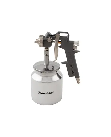 Краскораспылитель пневмат. Matrix с нижним бачком V=0,75 л, сопла диаметром 1.2, 1.5 и 1.8 мм, изображение 2