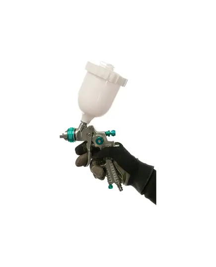 Краскораспылитель пневматический STELS AG 801 HVLP, гравитационный, сопло 1.5 мм и 1.8 мм, изображение 11