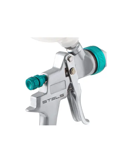 Краскораспылитель пневматический STELS AG 801 HVLP, гравитационный, сопло 1.5 мм и 1.8 мм, изображение 7