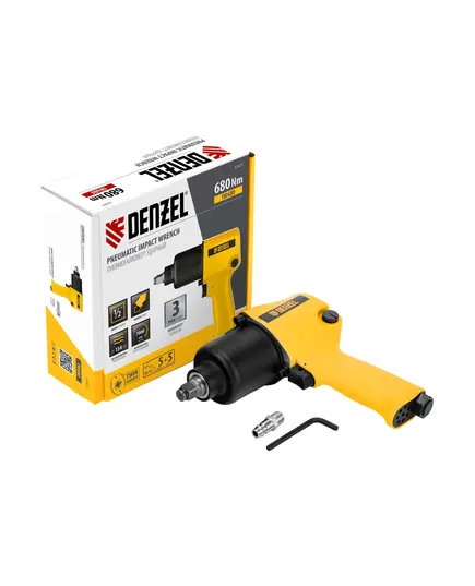 Гайковерт пневмат. DENZEL IW680 ударный, 1/2", 7000 об/мин, 680 Нм, изображение 10