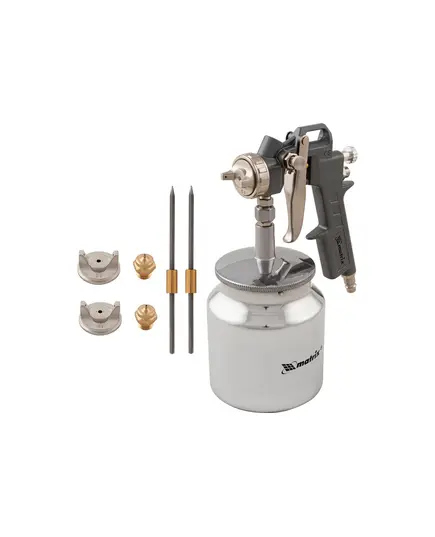 Краскораспылитель пневмат. Matrix с нижним бачком V=0,75 л, сопла диаметром 1.2, 1.5 и 1.8 мм, изображение 10