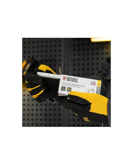 Скобы Denzel 21GA для пнев. степл., 8 мм, шир. - 0,95 мм, тол. - 0,6 мм, шир. скобы - 12,8 мм, 5000 шт, изображение 6