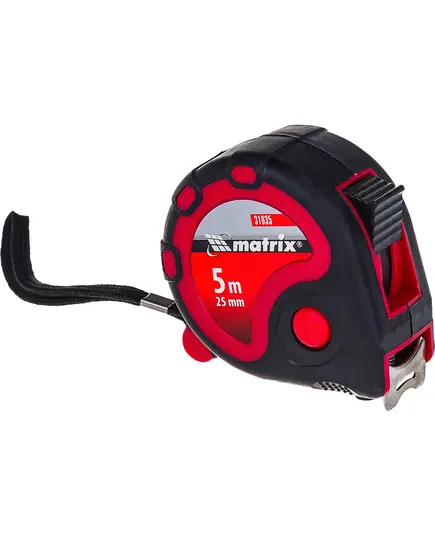 Рулетка Status 3 fixations 5 м х 25 мм, двухкомпонентный корпус, 3 фиксации ленты Matrix 31035, изображение 3