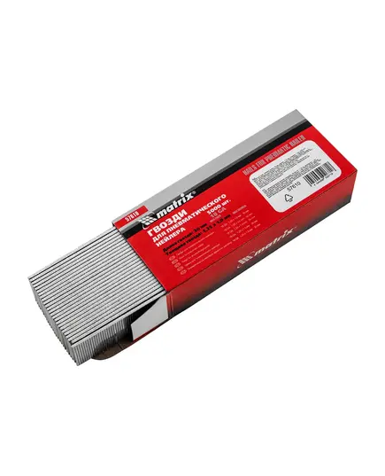 Гвозди Matrix для пнев. нейлера, длина - 30 мм, ширина - 1,25 мм, толщина - 1 мм, 5000 шт, изображение 2