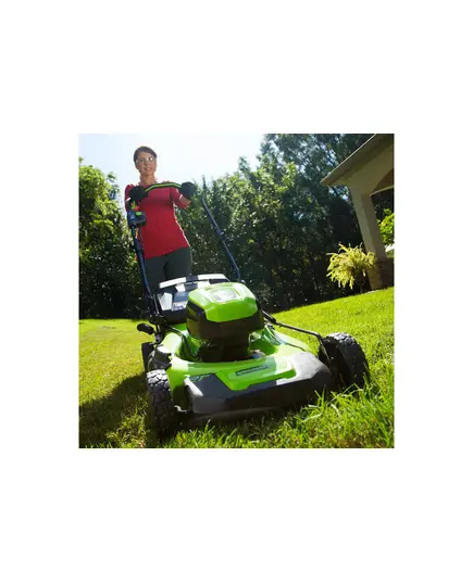 Аккумуляторная газонокосилка GREENWORKS GD60LM46HP, 60 В, шир. скаш. 46 см, 60 л, 7 уровней, б/щ, 3в1:мульч. (без АКБ и ЗУ), изображение 11