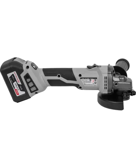 Аккумуляторная угловая шлиф. машина ИНТЕРСКОЛ УШМ-125/18ВЭ, 4 А/ч, ЗУ, бесщеточный двигатель, изображение 3