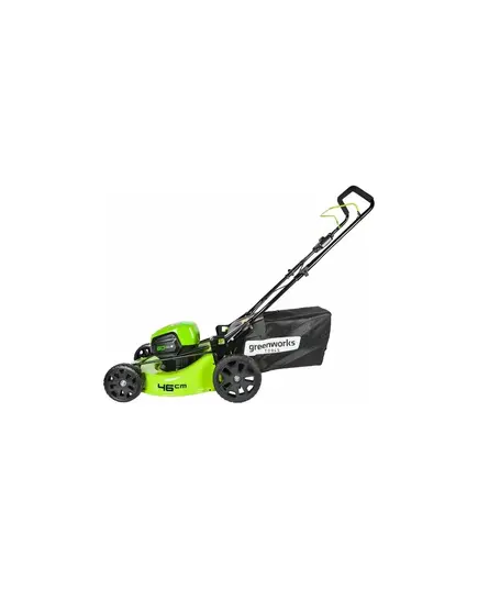 Аккумуляторная газонокосилка GREENWORKS GD60LM46HP, 60 В, шир. скаш. 46 см, 60 л, 7 уровней, б/щ, 3в1:мульч. (без АКБ и ЗУ), изображение 2
