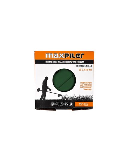 Головка триммерная MAXPILER MSP-0102 (катушка, Ø 2,4 мм, без гаек, заправка без разбора), изображение 4