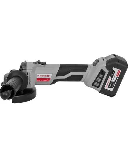 Аккумуляторная угловая шлиф. машина ИНТЕРСКОЛ УШМ-125/18ВЭ, 4 А/ч, ЗУ, бесщеточный двигатель, изображение 2