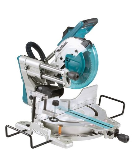 Пила торцовочная MAKITA LS1019L, 1510 Вт, 3200 об/мин., 260х30 мм, наклон: 48/48 гр, поворот: 60/60 гр,  глуб. 91 мм, шир. 310 мм, изображение 3