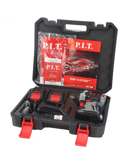 Аккумуляторный гайковерт ударный P.I.T. PIW20H-600A/2, 20 В, 600 Нм, 1/2", бещет., 3 ск, 0-2800 уд/мин, 2х4 Ач, изображение 7