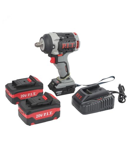 Аккумуляторный гайковерт ударный P.I.T. PIW20H-600A/2, 20 В, 600 Нм, 1/2", бещет., 3 ск, 0-2800 уд/мин, 2х4 Ач, изображение 6