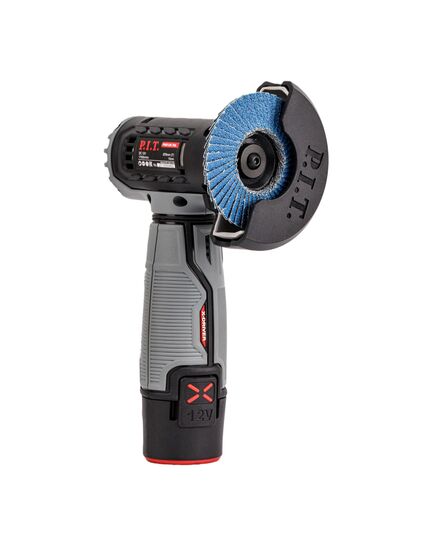 Аккумуляторная угловая шлиф. машина P.I.T. PWS12K-76A, 12 В, 76х10 мм, 17500 об/мин, М5, 2 Ач, плав. пуск, изображение 7