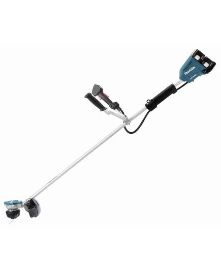 Аккумуляторный триммер MAKITA DUR368APT2, LXT BL 2х18 В, 550 Вт, велорукоятка, нож 4T, d-23см, М10xLH, (2xBL1850B, DC18RD), изображение 2