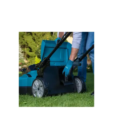 Аккумуляторная газонокосилка MAKITA DLM538CT2, LXT 2х18 В, 860 Вт, дека 53 см, 70 л, 4в1, XPT (2xBL1850B, DC18SH), изображение 4