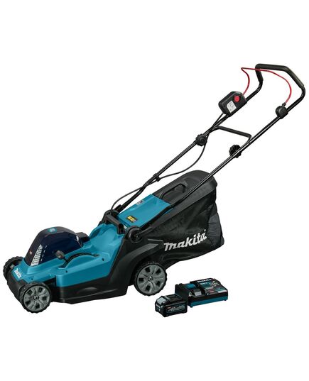Аккумуляторная газонокосилка MAKITA LM003GM103, XGT 40v MAX, 740 Вт, ширина 38 см, травосб. 40л, 3в1 (BL4040; DC40RC), изображение 2