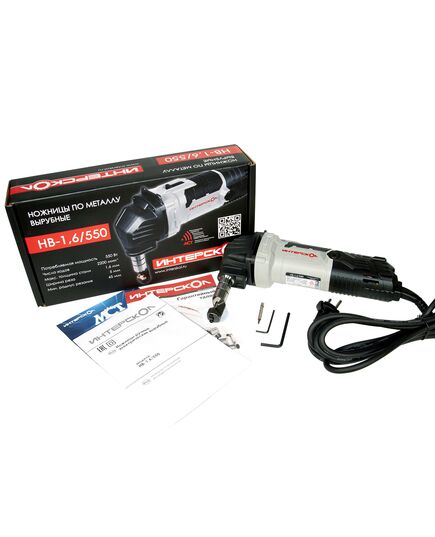 Ножницы вырубные ИНТЕРСКОЛ НВ-1.6/550, 550 Вт, сталь 1.6 мм, 1400 об/мин, 2.5 кг, МБ100, изображение 5