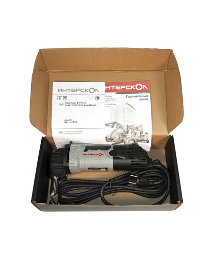 Ножницы вырубные ИНТЕРСКОЛ НВ-1.6/550, 550 Вт, сталь 1.6 мм, 1400 об/мин, 2.5 кг, МБ100, изображение 6
