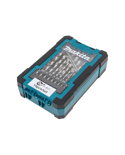 Набор сверл по металлу MAKITA HSS-GS, 19 шт. (1-10мм,  шаг 0.5мм) (D-78352), изображение 3