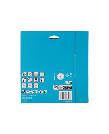 Диск пильный MAKITA 190x30x2.2/1.4x60T универсальный для алюминия/дерева/пластика, изображение 2